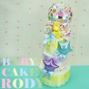 【送料無料】キャンディーロディ【RODY】トリプル3段オムツケーキ《ブルー》