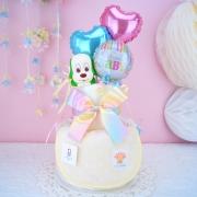 ハローラブリーベイビー2段おむつケーキ《レインボー》【送料無料】